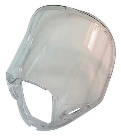 A white plastic hard mask with white background